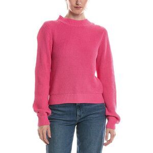Michael Stars Womens  Barb Popover Sweater, Pink